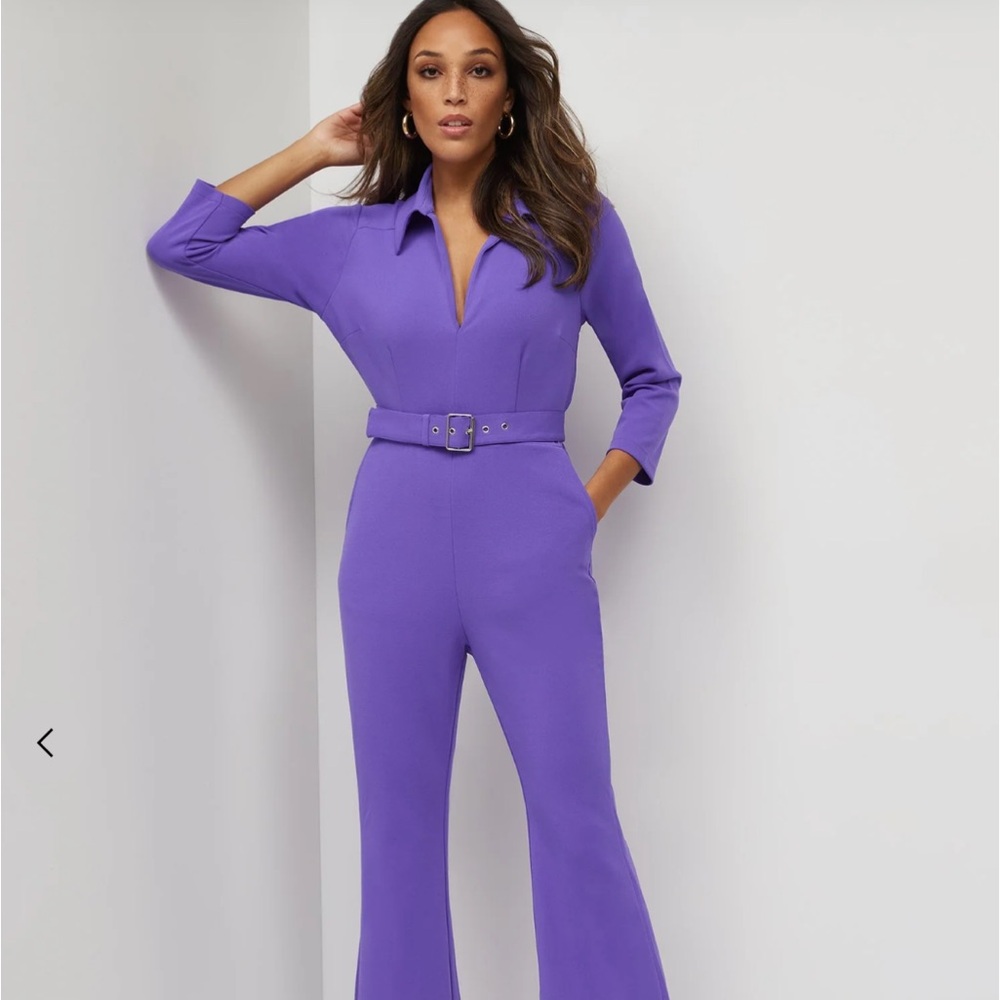 Collared Side-Slit Jumpsuit